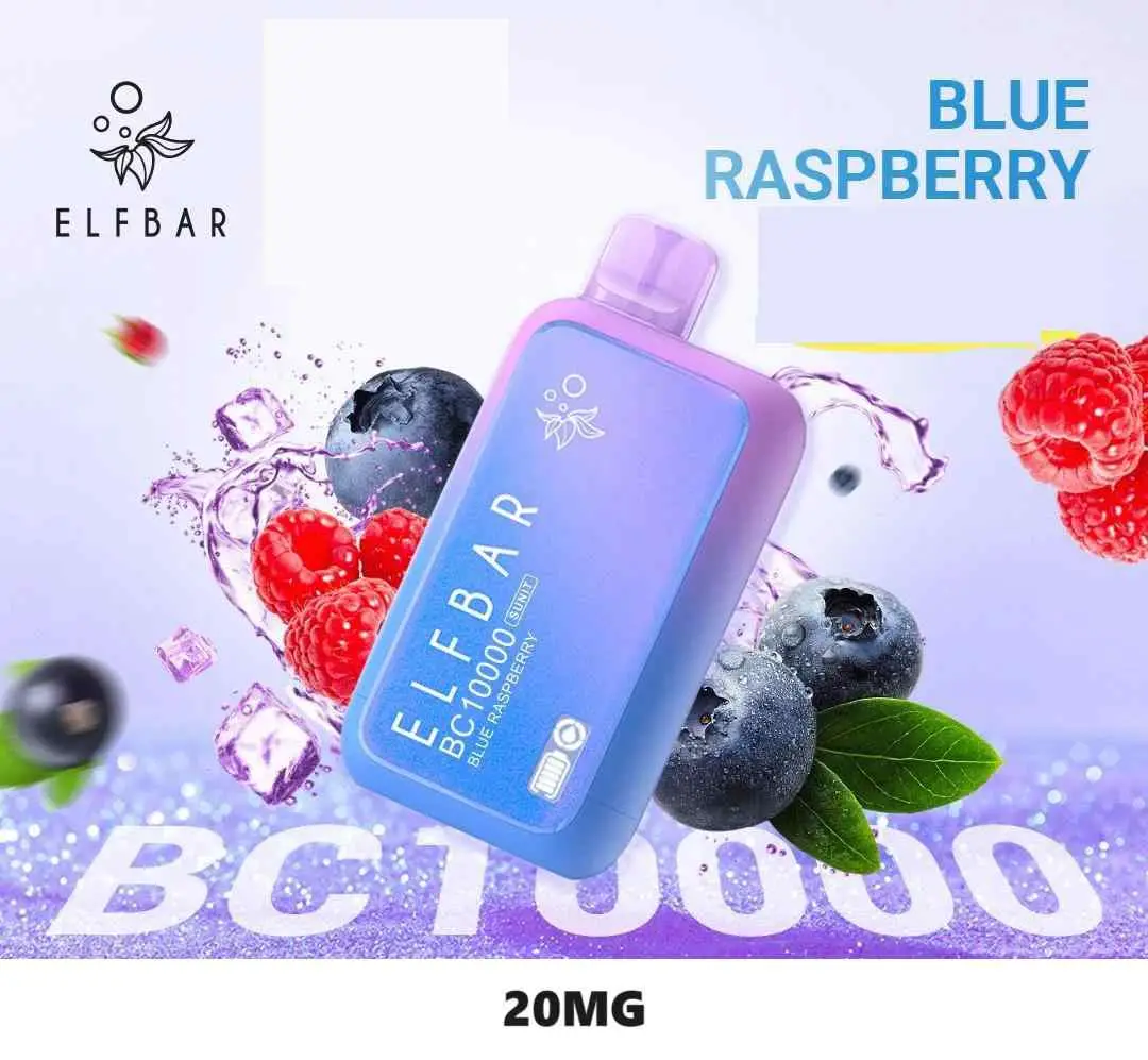ELF BAR 10000 PUFFS POD SYSTEM 2% BLUE RASPBERRY
