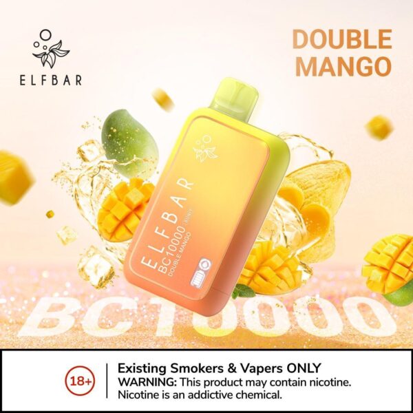 ELF BAR 10000 PUFFS POD SYSTEM 2% DOUBLE MANGO