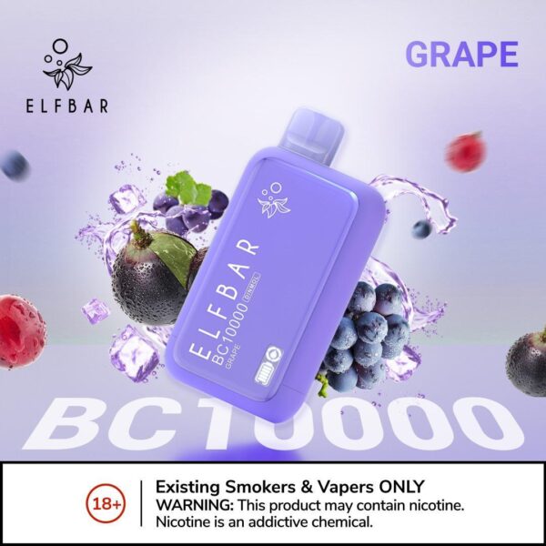 ELF BAR 10000 PUFFS POD SYSTEM 2% GRAPE