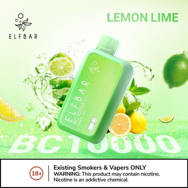 ELF BAR 10000 PUFFS POD SYSTEM 2% LEMON LIME