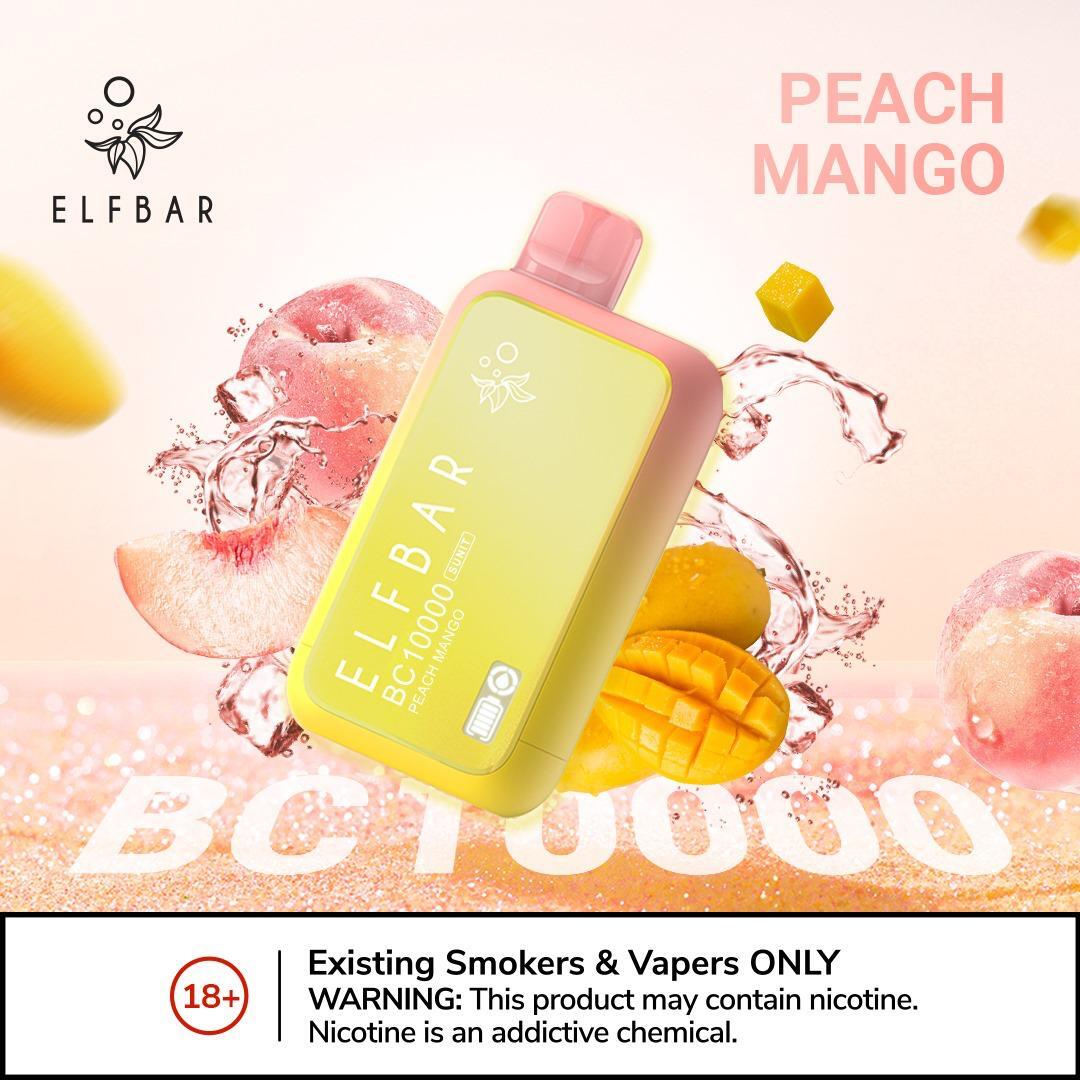 ELF BAR 10000 PUFFS POD SYSTEM 2% PEACH MANGO