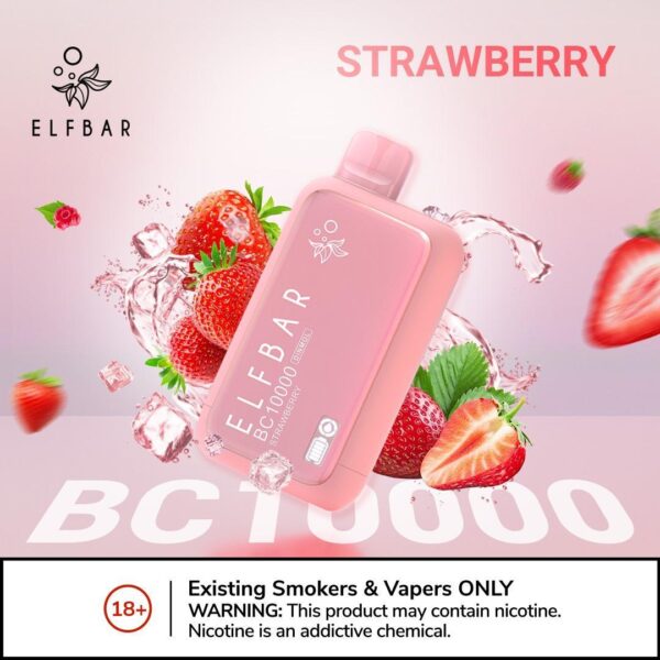 ELF BAR 10000 PUFFS POD SYSTEM 2% STRAWBERRY