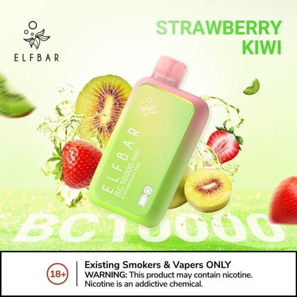 ELF BAR 10000 PUFFS POD SYSTEM 2% STRAWBERRY KIWI