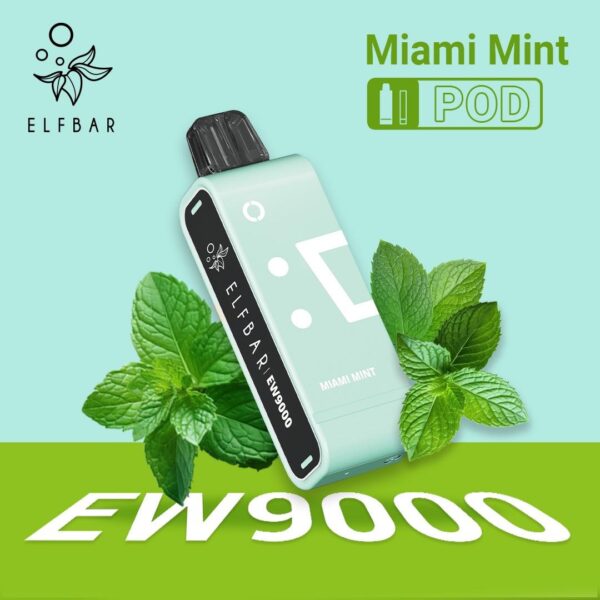 ELF BAR 9000 PUFFS 5% MIAMI MINT