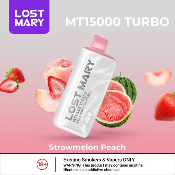LOST MARRY 15000 PUFFS 5% STRAWMELON PEACH