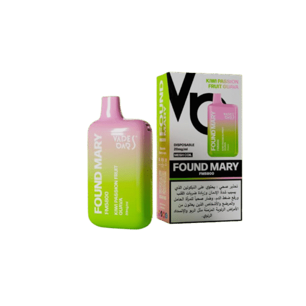 FOUND MARY FM 5800 PUFFS 20MG DISPOSABLE VAPE KIWI PASSION FRUIT GUAVA