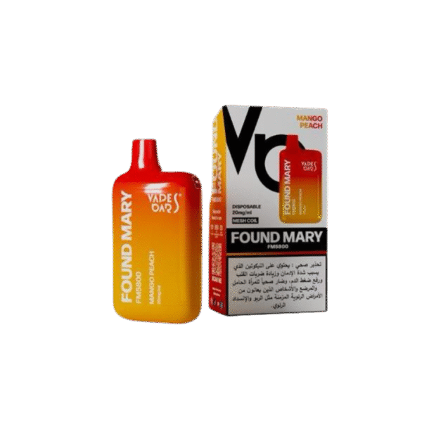 FOUND MARY FM 5800 PUFFS 20MG DISPOSABLE VAPE MANGO PEACH