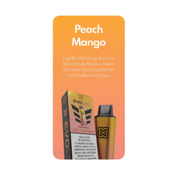 POD SALT EVOLVE PEACH MANGO 20MG/ML-6000 PUFFS