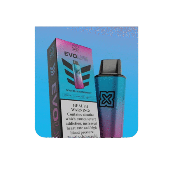 POD SALT EVOLVE SOUR BLUE RASPBERRY 20MG/ML-6000 PUFFS