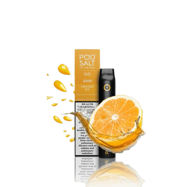POD SALT GO DISPOSABLE 2500 ORANGE ICE