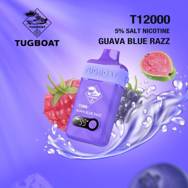 TUGBOAT 5% 12000 GUAVA BLUE RAZZ