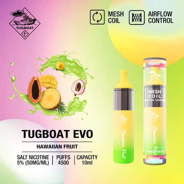TUGBOAT EVO 5% 4500 HAWAIIAN FRUIT