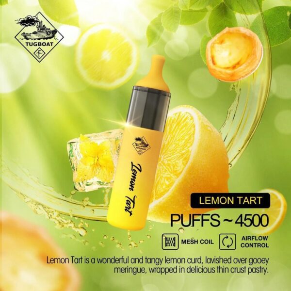 TUGBOAT EVO 5% 4500 LEMON TART