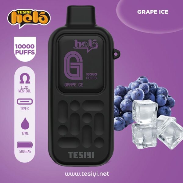 HELO 5% 10000 GRAPE ICE