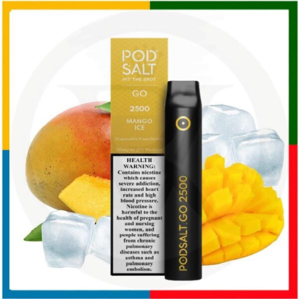 POD SALT GO DISPOSABLE 2500 MANGO ICE