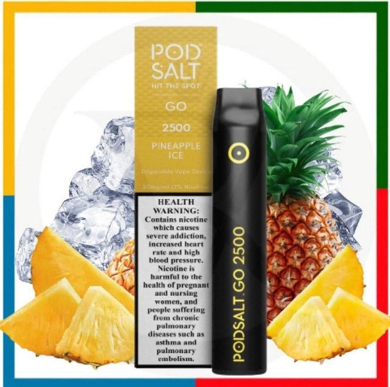 POD SALT GO DISPOSABLE 2500 PINEAPPLE ICE