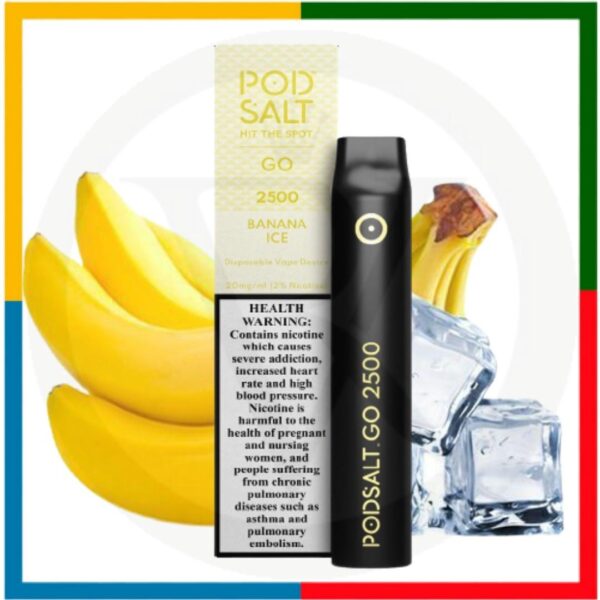 POD SALT GO DISPOSABLE 2500 BANANA ICE