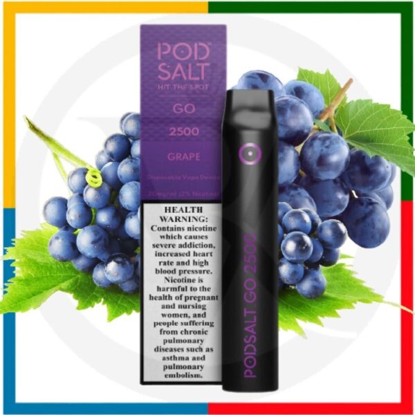 POD SALT GO DISPOSABLE 2500 GRAPE