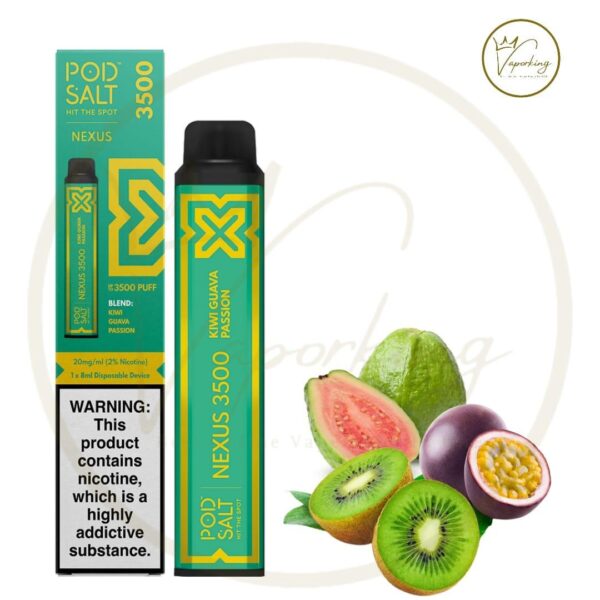 Pod Salt Nexus 2% 3500 KIWI GUAVA PASSION