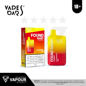 FOUND MARY FM 5800 PUFFS 20MG DISPOSABLE VAPE STRAWBERRY LIME