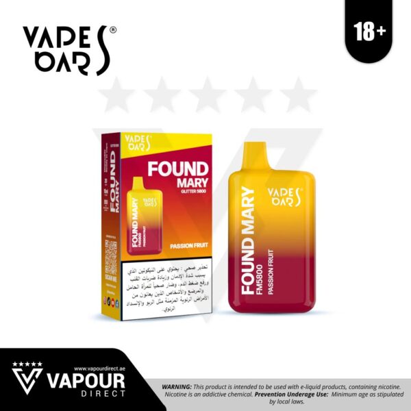FOUND MARY FM 5800 PUFFS 20MG DISPOSABLE VAPE PASSION FRUIT