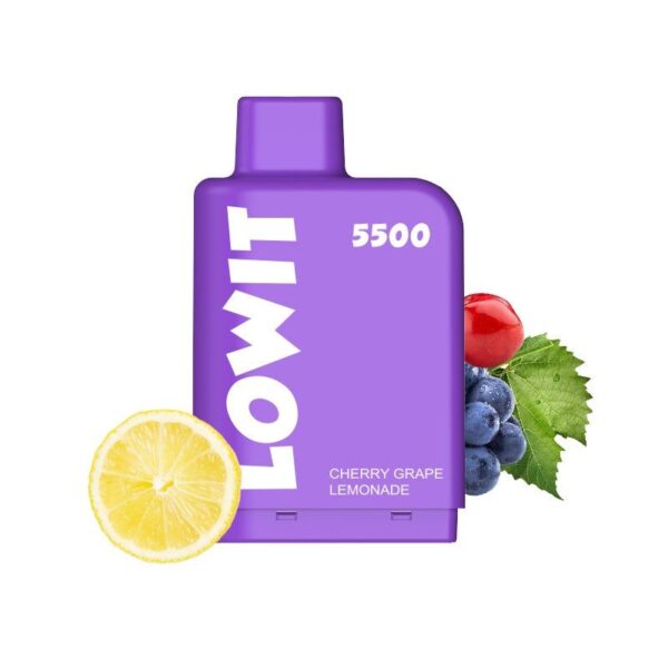 Elf Bar Lowit 5500 Puffs 2% Disposable CHERRY GRAPE LEMONADE