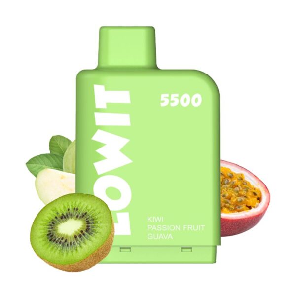 Elf Bar Lowit 5500 Puffs 2% Disposable KIWI PASSION FRUIT GUAVA