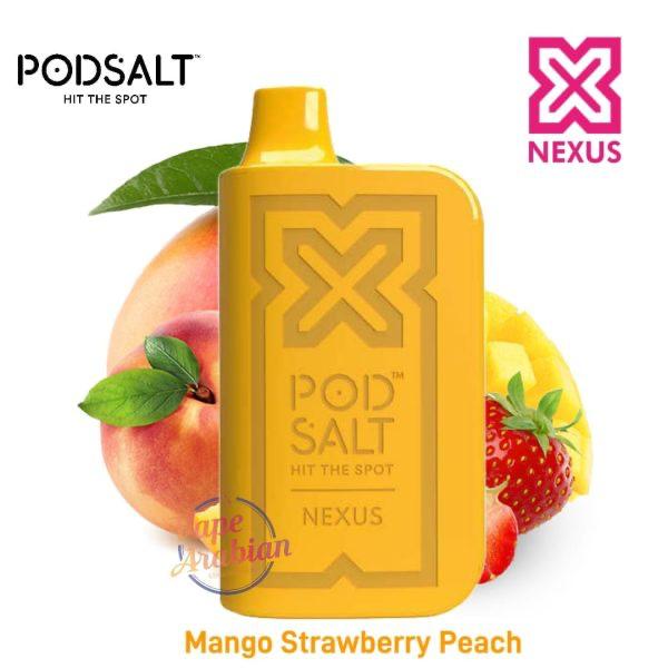POD SALT NEXUS MANGO STRAWBERRY PEACH 20MG/ML-6000 PUFFS