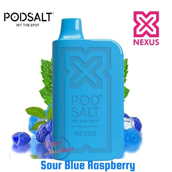 POD SALT NEXUS SOUR BLUE RASPBERRY 20MG/ML-6000 PUFFS