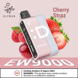 ELF BAR 9000 PUFFS POD SYSTEM 5% CHERRY STRAZ