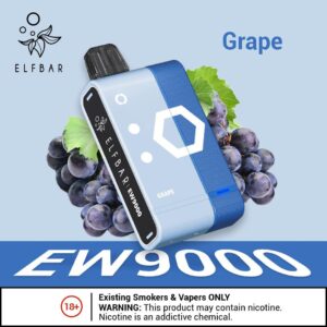 ELF BAR 9000 PUFFS POD SYSTEM 5% GRAPE