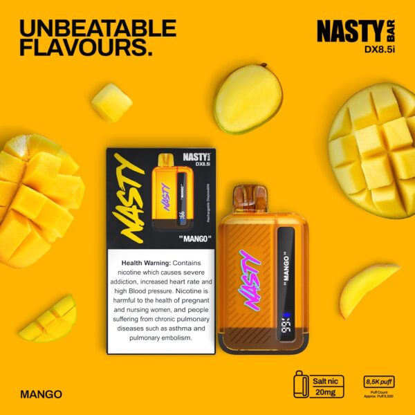 NASTY 2% 8500 PUFFS MANGO
