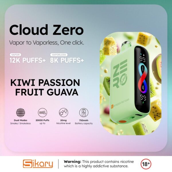 Sikary Cloud Zero – Kiwi Passion Fruit Guava