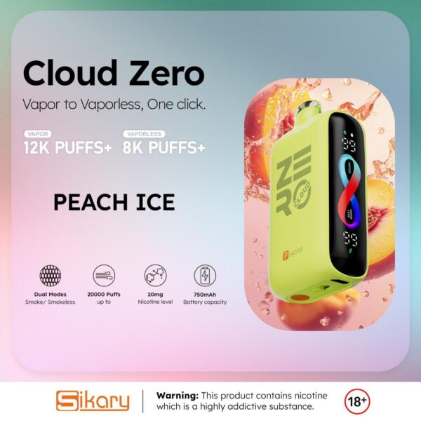 Sikary Cloud Zero – Peach Ice