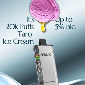 RELX ACE Taro Ice Cream – 20K Puffs / 5% Nicotine
