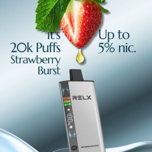 RELX ACE Strawberry Burst – 20K Puffs / 5% Nicotine