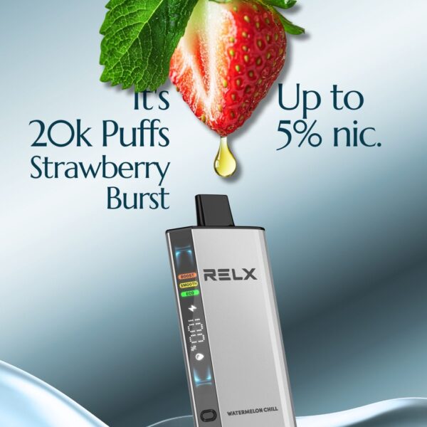 RELX ACE Strawberry Burst – 20K Puffs / 5% Nicotine