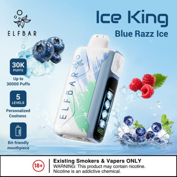 Elf Bar Ice King 30K - Blue Razz Ice