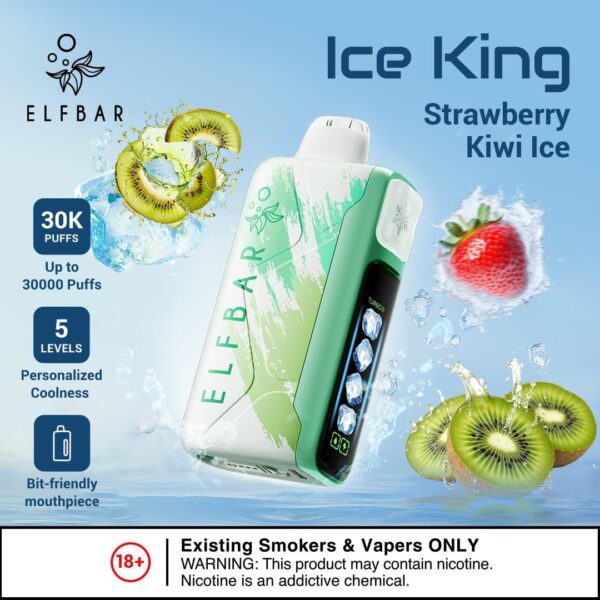 Elf Bar Ice King 30K - Strawberry Kiwi Ice