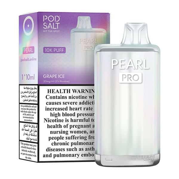 Pod Salt Pearl Pro 10000 Puffs - Grape Ice
