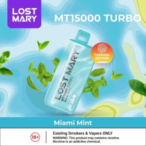 LOST MARRY 15000 PUFFS 5% MIAMI MINT